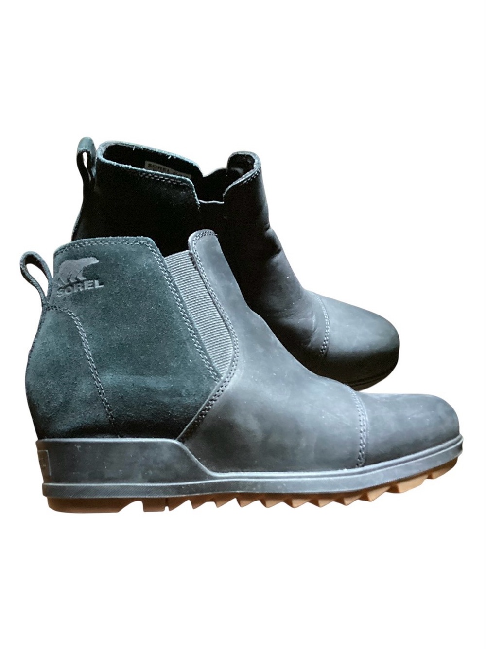 Sorel Evie Pull On Waterproof Suede Ankle Boots